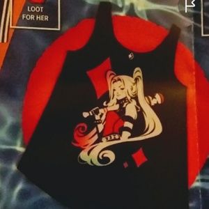 *SOLD Harley Quinn print sleep tank*sold